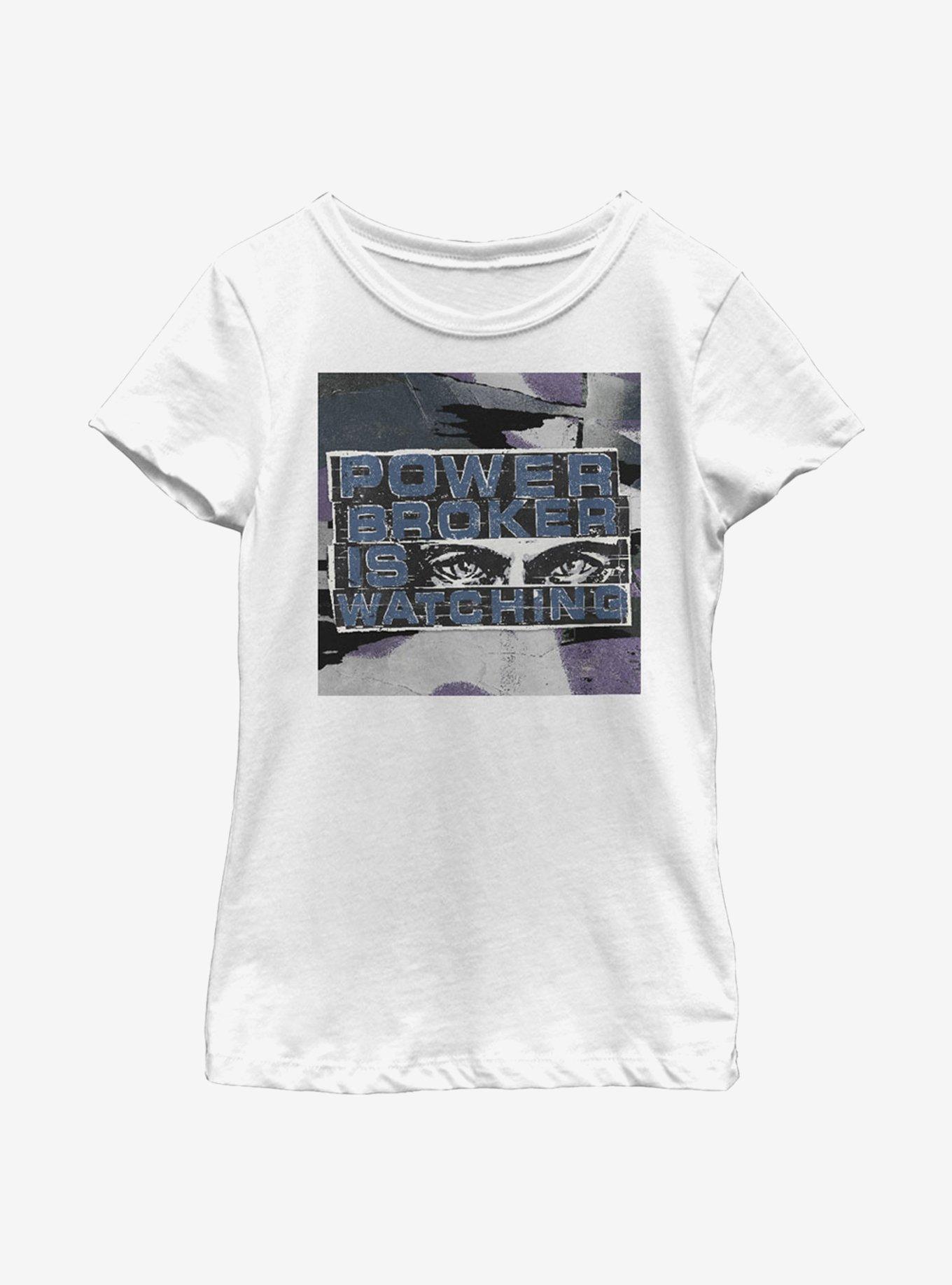 Marvel The Falcon And The Winter Soldier Power Broker Is Watching Youth Girls T-Shirt, , hi-res