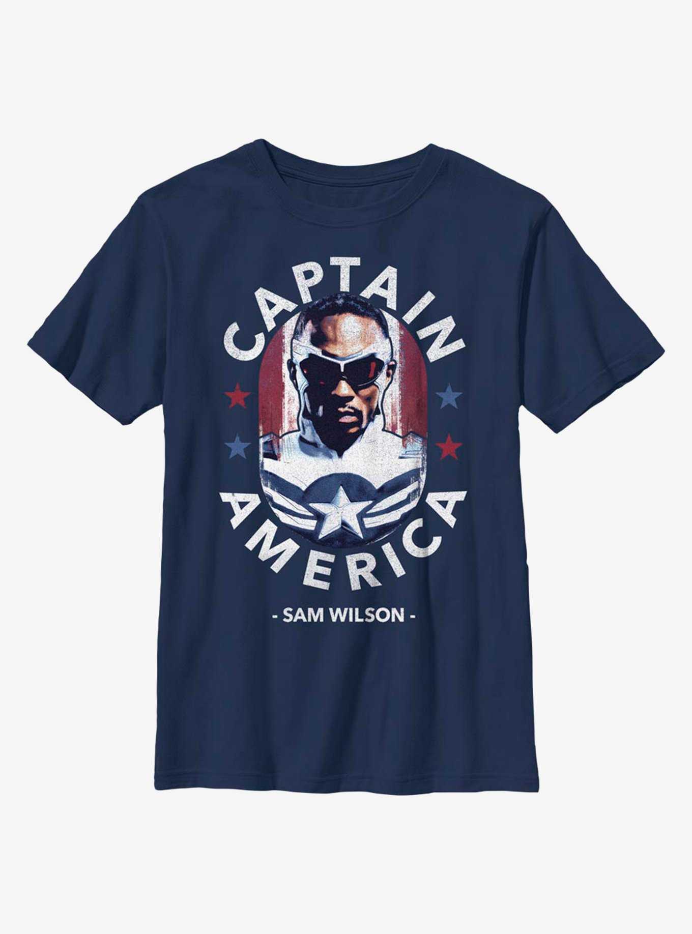 Marvel The Falcon And The Winter Soldier Sam Is Captain America Youth T-Shirt, , hi-res