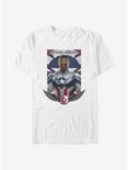 Marvel The Falcon And The Winter Soldier Sam Captain America T-Shirt, WHITE, hi-res
