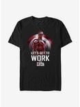 Marvel The Falcon And The Winter Soldier Get To Work T-Shirt, BLACK, hi-res
