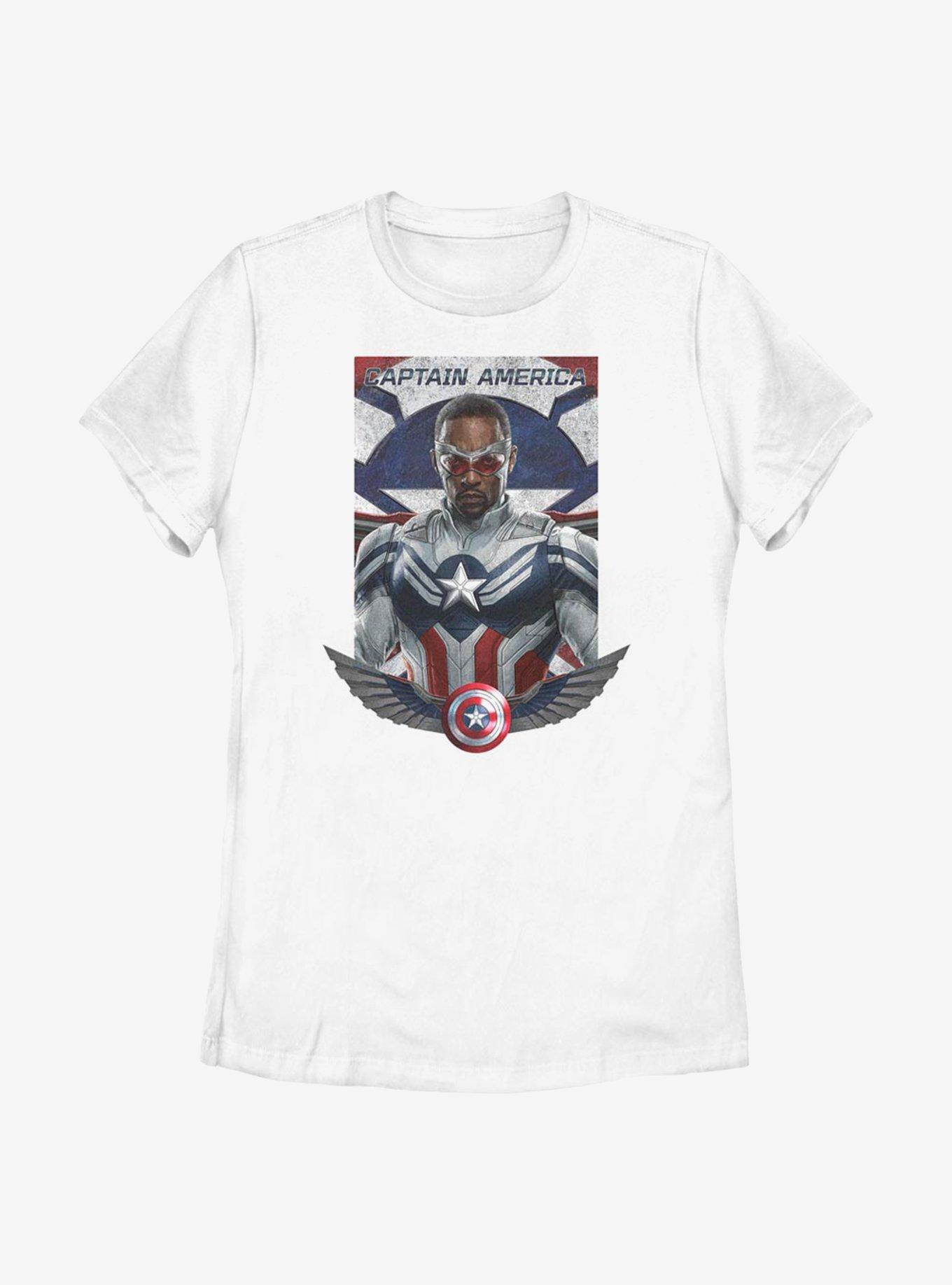 Marvel The Falcon And The Winter Soldier Sam Captain America Womens T-Shirt, , hi-res