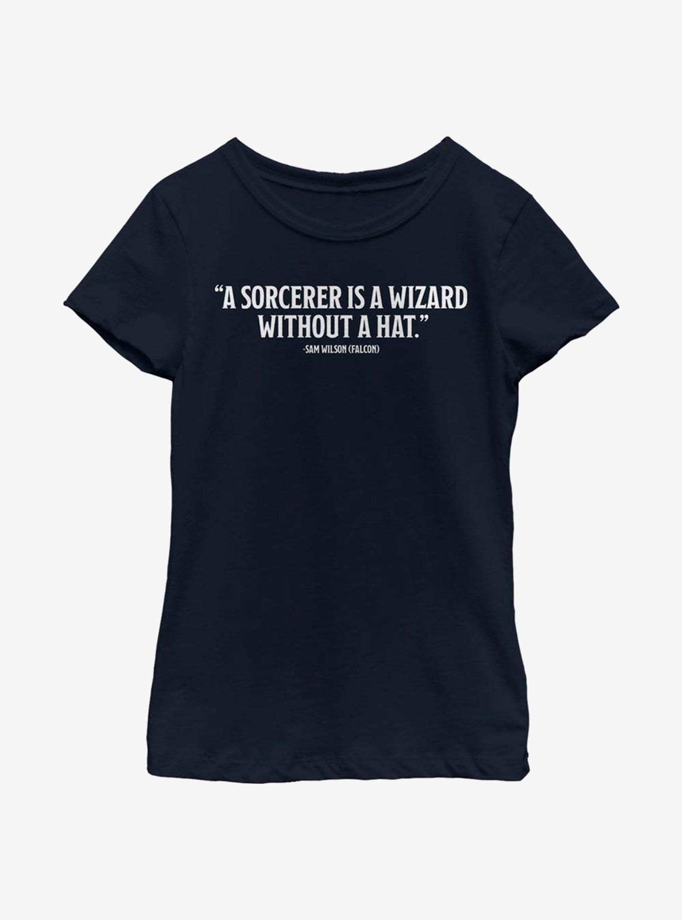 Marvel The Falcon And The Winter Soldier Wizard Without A Hat Youth Girls T-Shirt, , hi-res