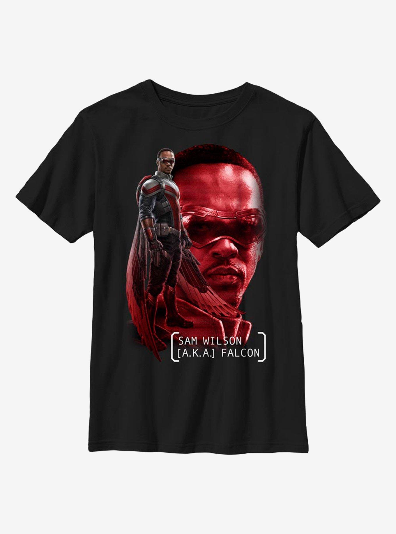 Marvel The Falcon And The Winter Soldier Sam A.K.A. Falcon Youth T-Shirt, , hi-res
