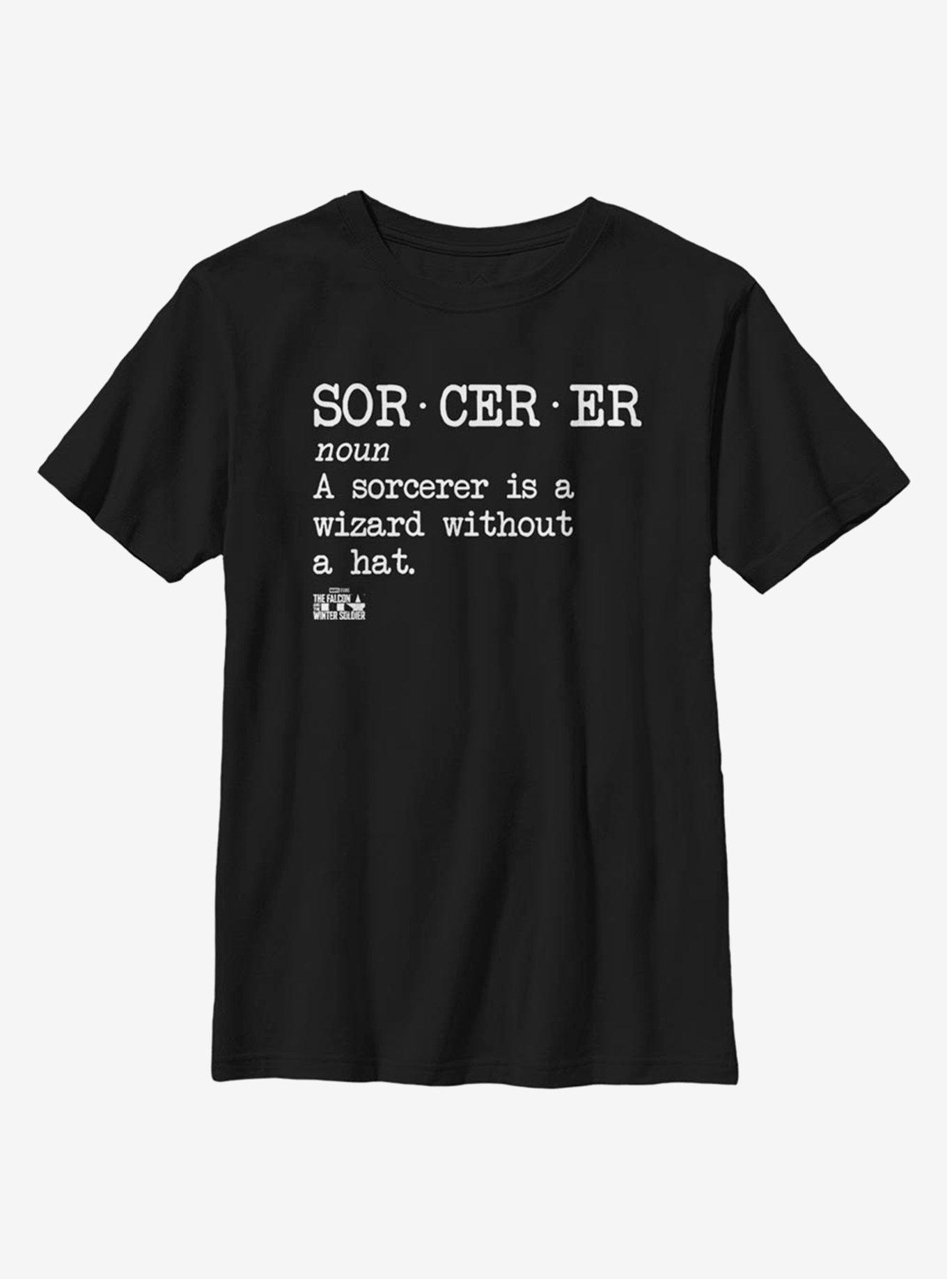 Marvel The Falcon And The Winter Soldier Sorcerer Is A Wizard Youth T-Shirt, , hi-res