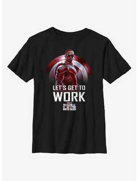 Marvel The Falcon And The Winter Soldier Get To Work Youth T-Shirt, , hi-res