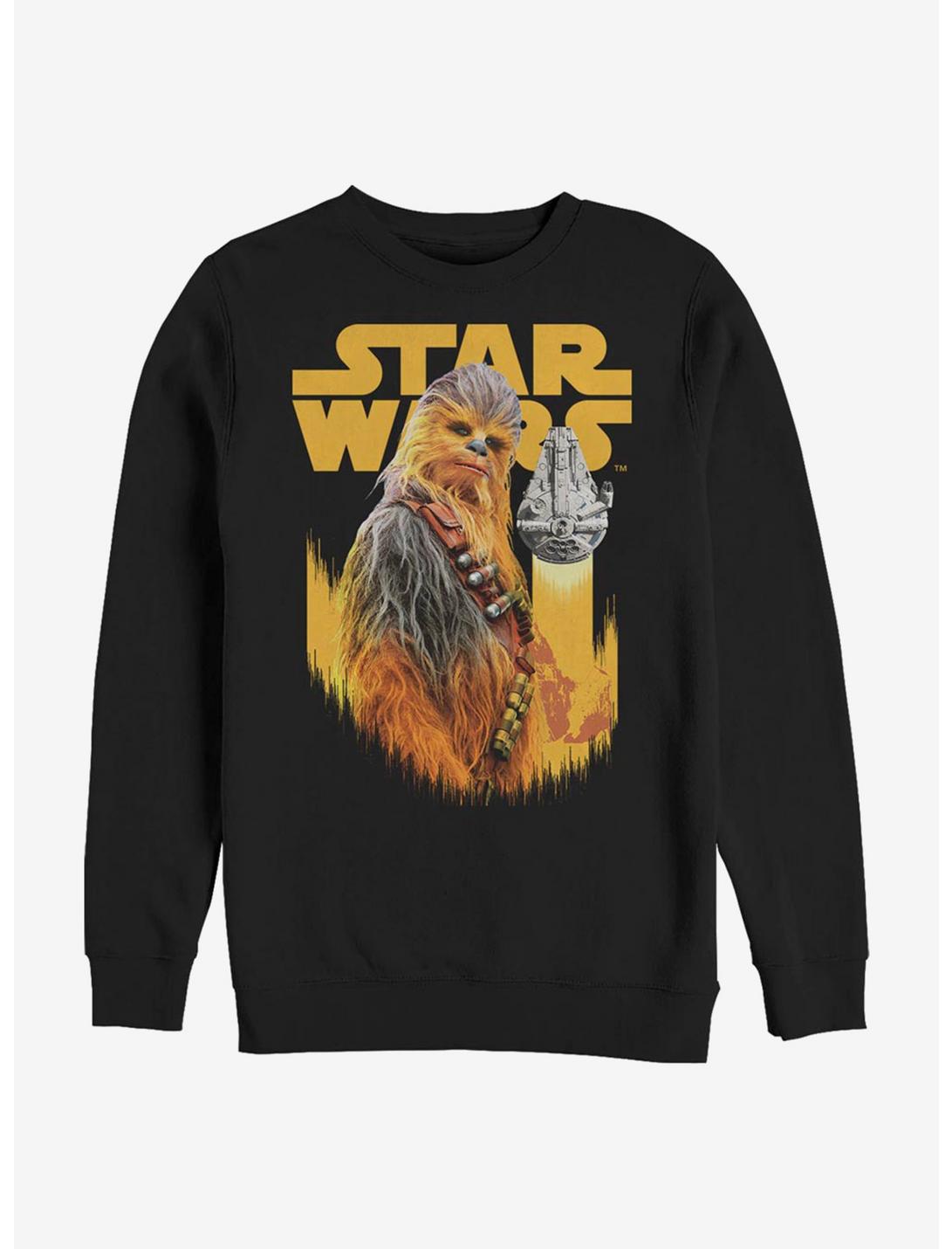 Star Wars Solo: A Star Wars Story Chewie Works Crew Sweatshirt, BLACK, hi-res