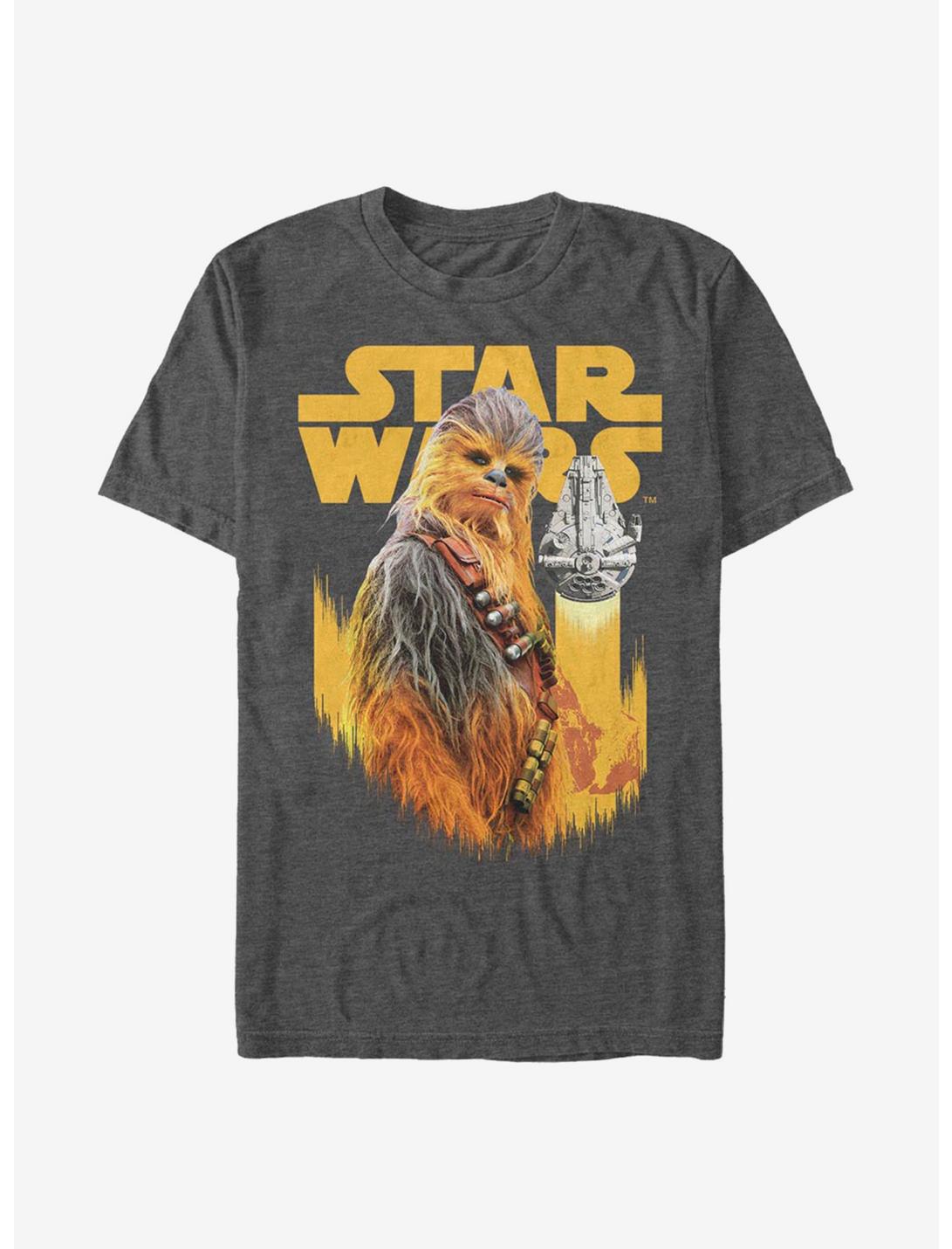 Star Wars Solo: A Star Wars Story Chewie Works T-Shirt, CHAR HTR, hi-res