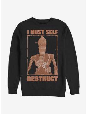 Star Wars The Mandalorian Self Destruct Crew Sweatshirt, , hi-res
