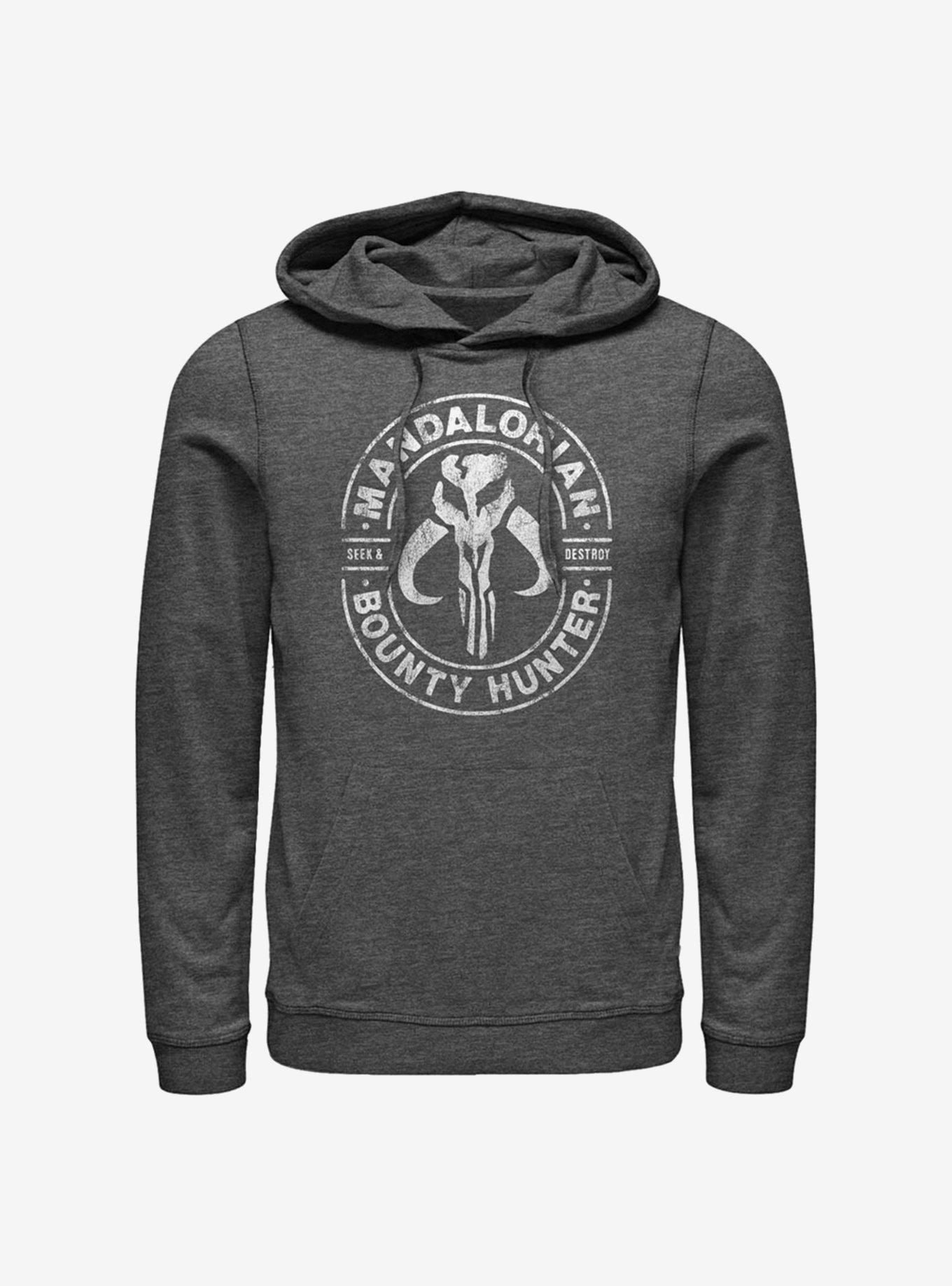 Star Wars The Mandalorian Gun For Hire Hoodie, CHAR HTR, hi-res