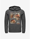 Star Wars The Mandalorian The Child Panel Hoodie, CHAR HTR, hi-res