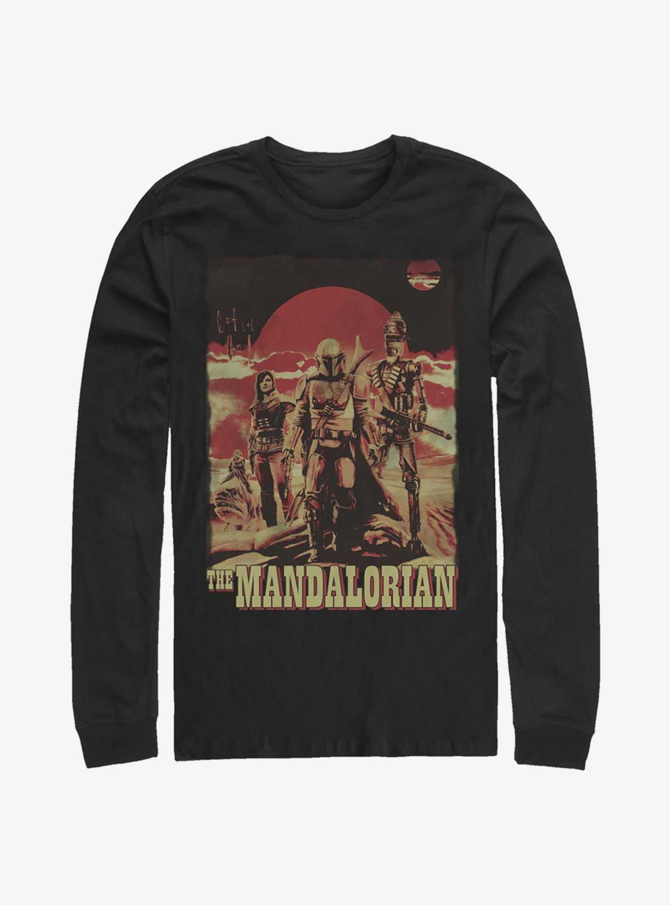 Star Wars The Mandalorian Gritty Mandalorian Long-Sleeve T-Shirt, , hi-res