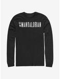 Star Wars The Mandalorian Simplistic Logo Long-Sleeve T-Shirt, BLACK, hi-res
