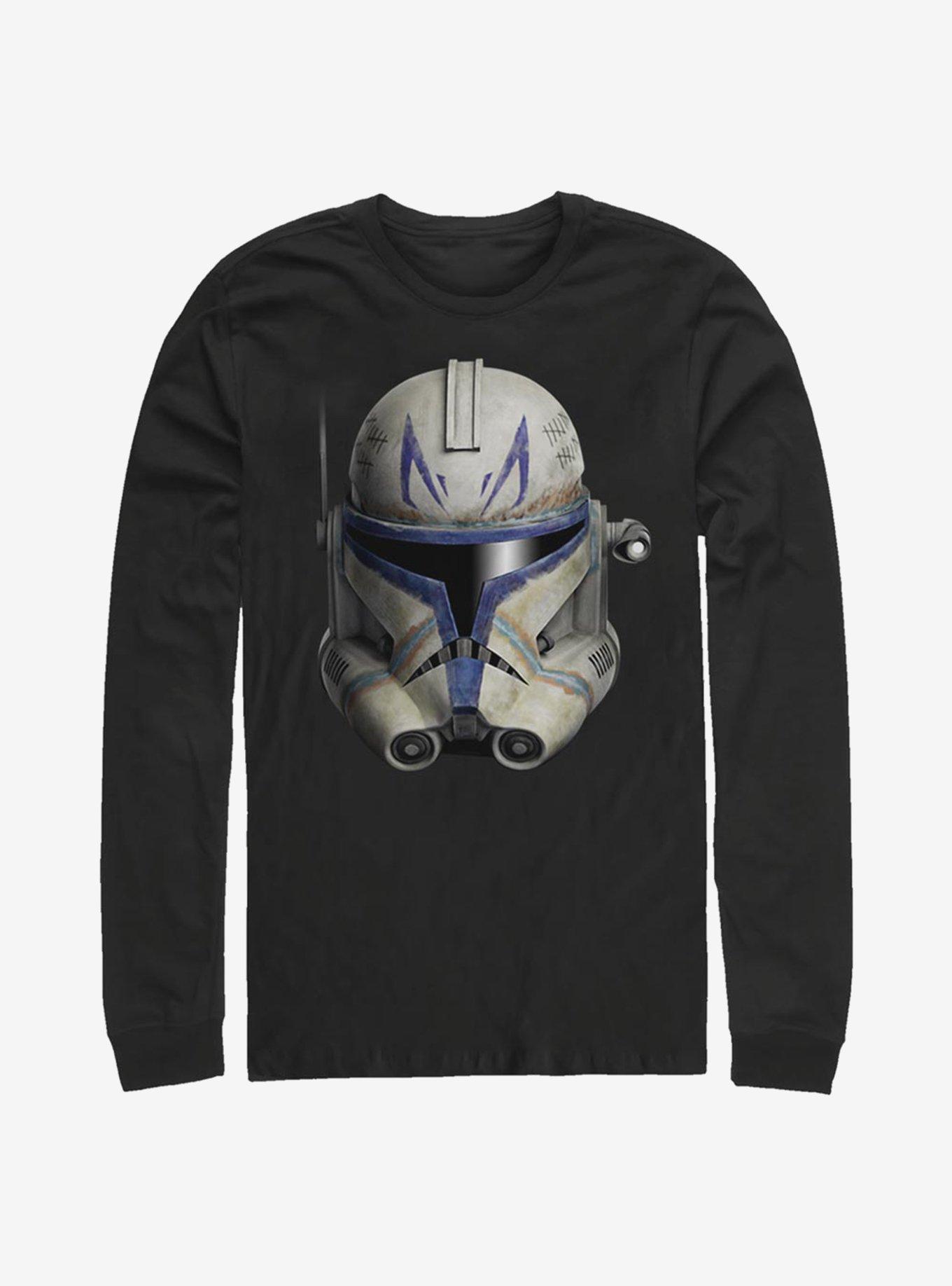 Star Wars: The Clone Wars Rex Face Long-Sleeve T-Shirt, BLACK, hi-res