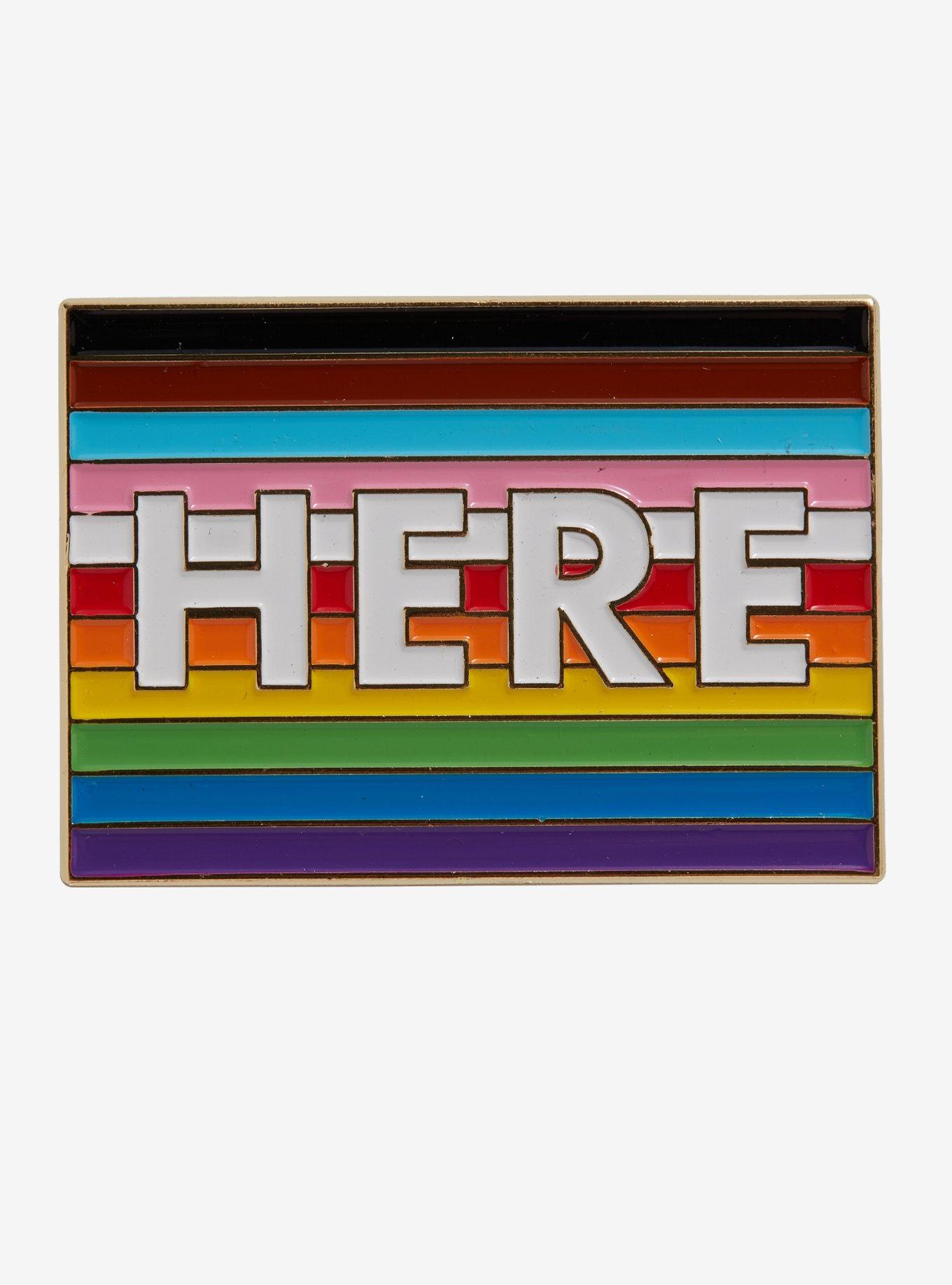 The Trevor Project X Hot Topic Foundation HERE Enamel Pin