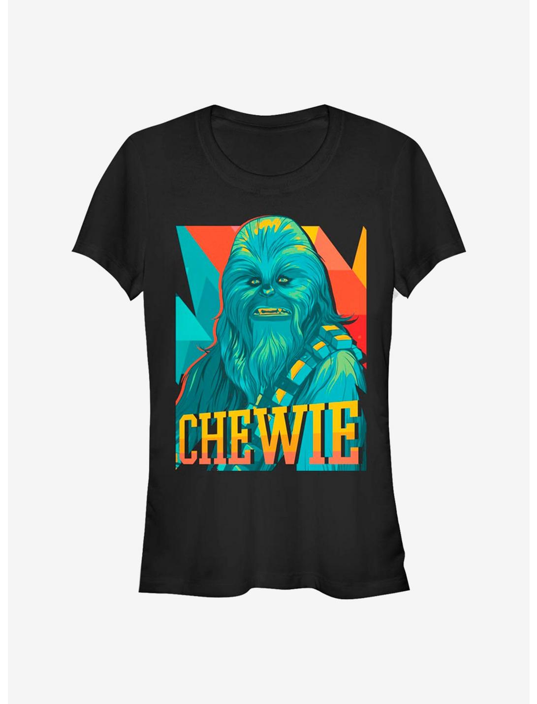Star Wars Chewie Art Girls T-Shirt, BLACK, hi-res