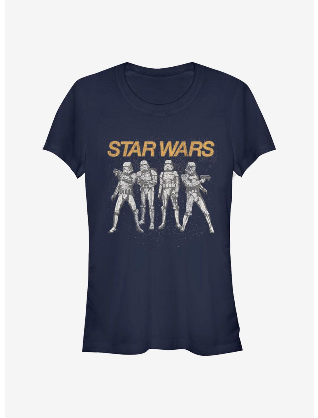 Star Wars Trooper Line Up Girls T-Shirt, NAVY, hi-res