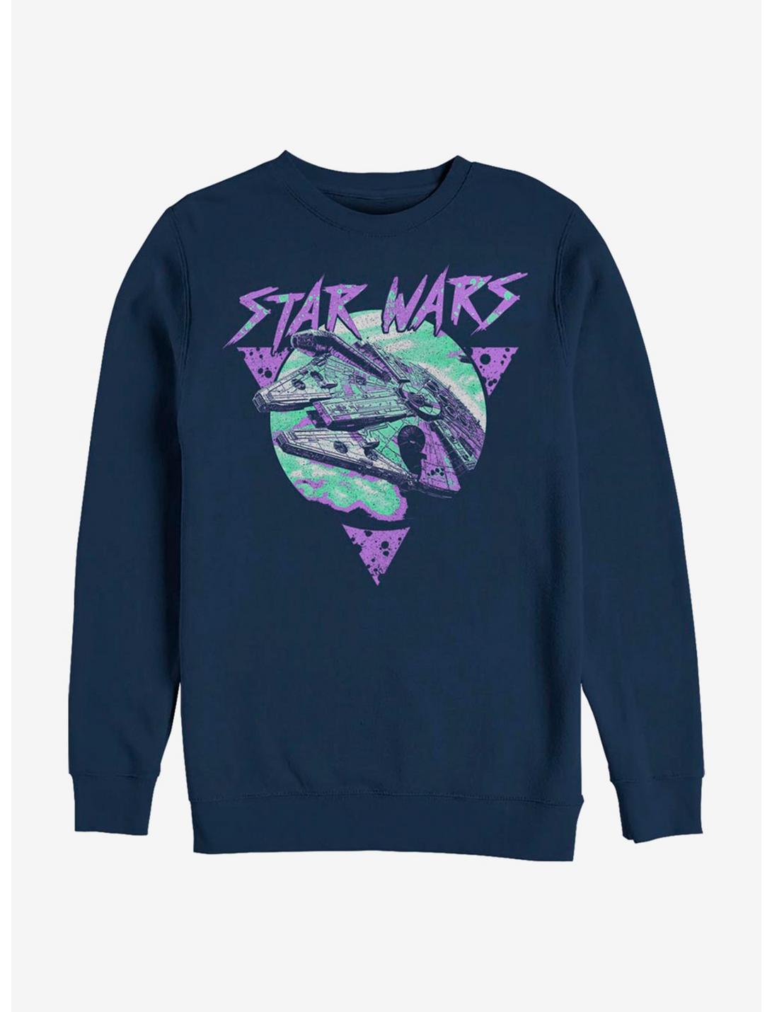 Star Wars New Wave Falcon Sweatshirt, NAVY, hi-res