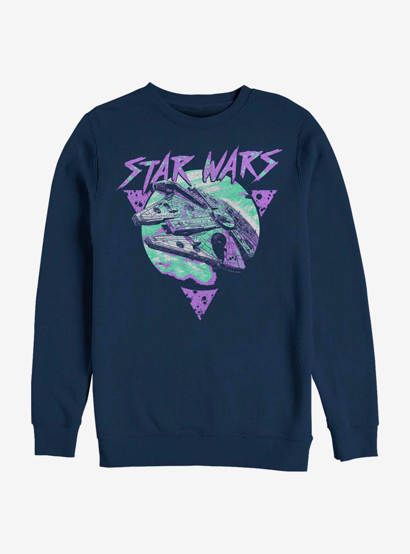 Star Wars New Wave Falcon Sweatshirt, NAVY, hi-res