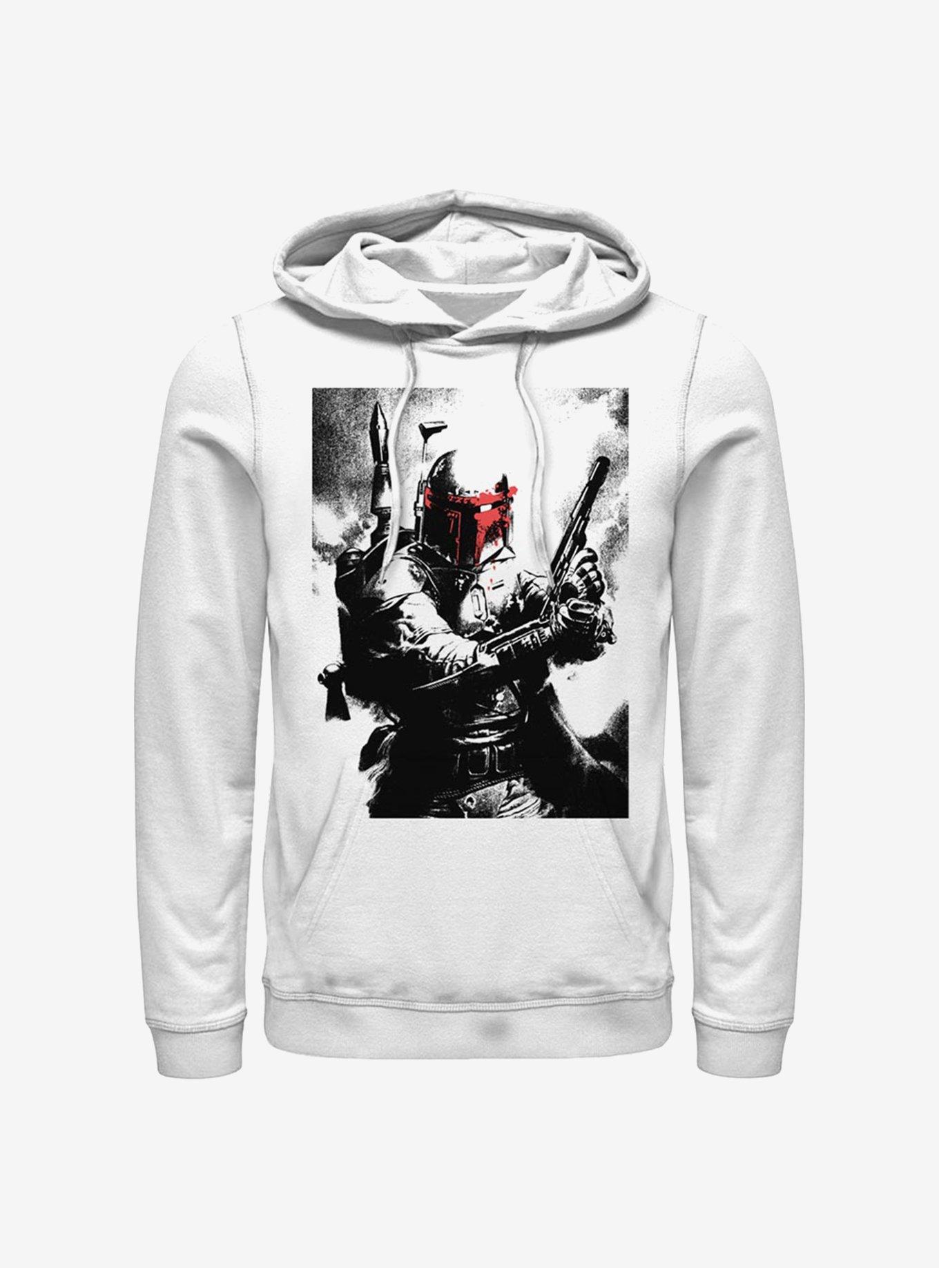 Star Wars Boba Fett Stance Hoodie, WHITE, hi-res