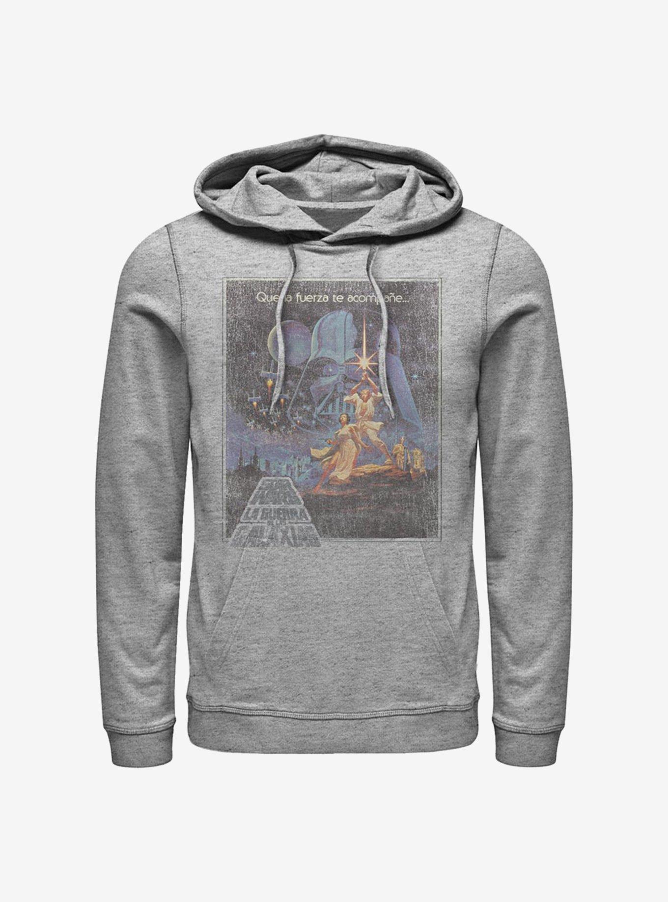 Star Wars Que La Fuerza Hoodie, ATH HTR, hi-res