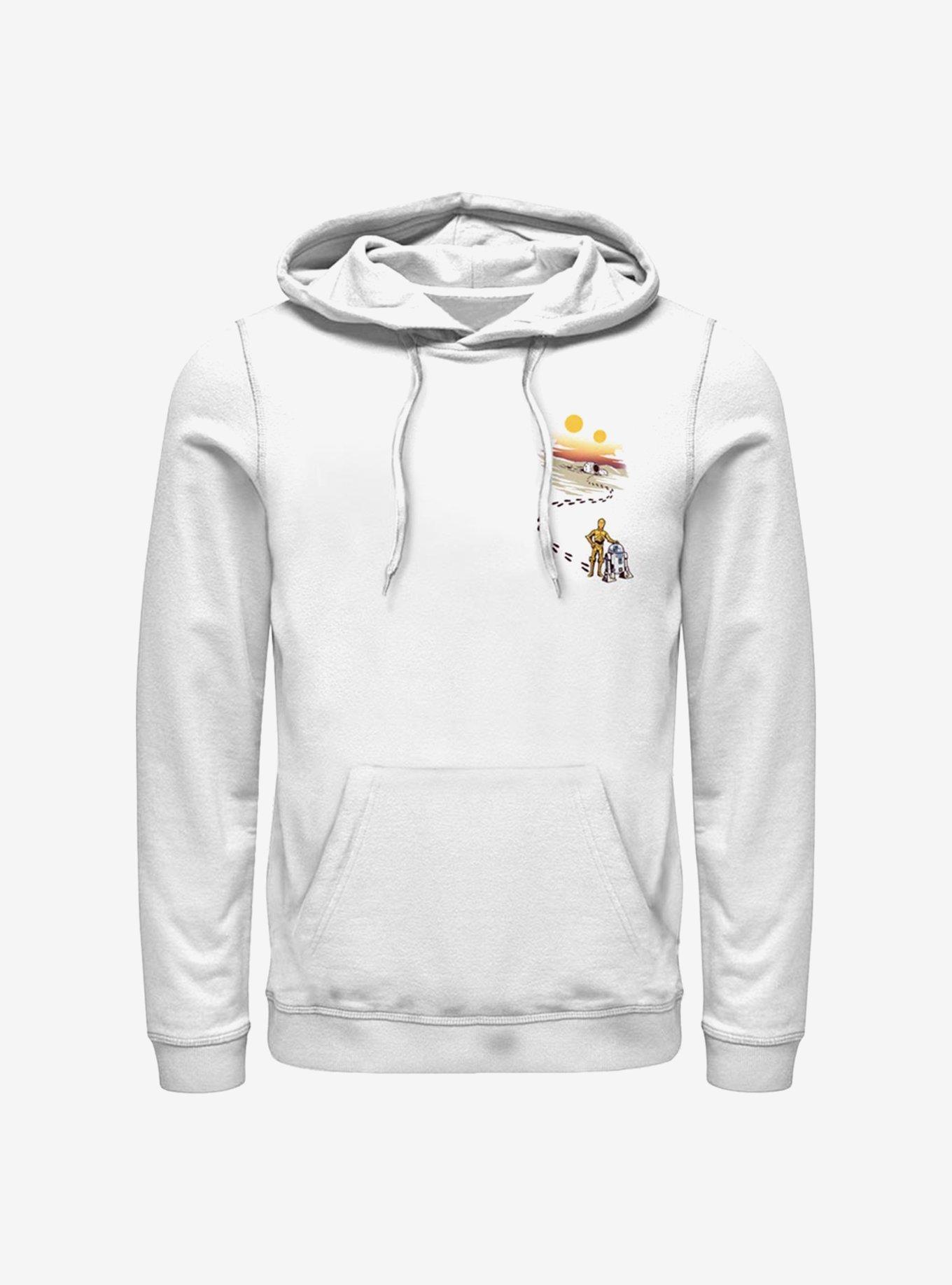 Star Wars Desert Footprints Pocket Hoodie, WHITE, hi-res