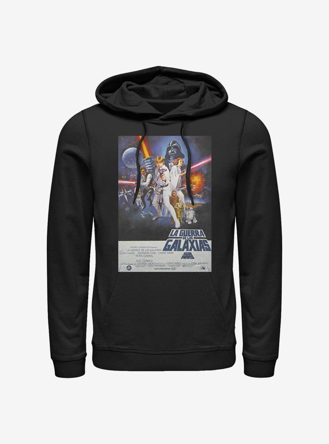 Star Wars Episode IV A New Hope La Guerra De Las Galaxias Poster Hoodie, , hi-res