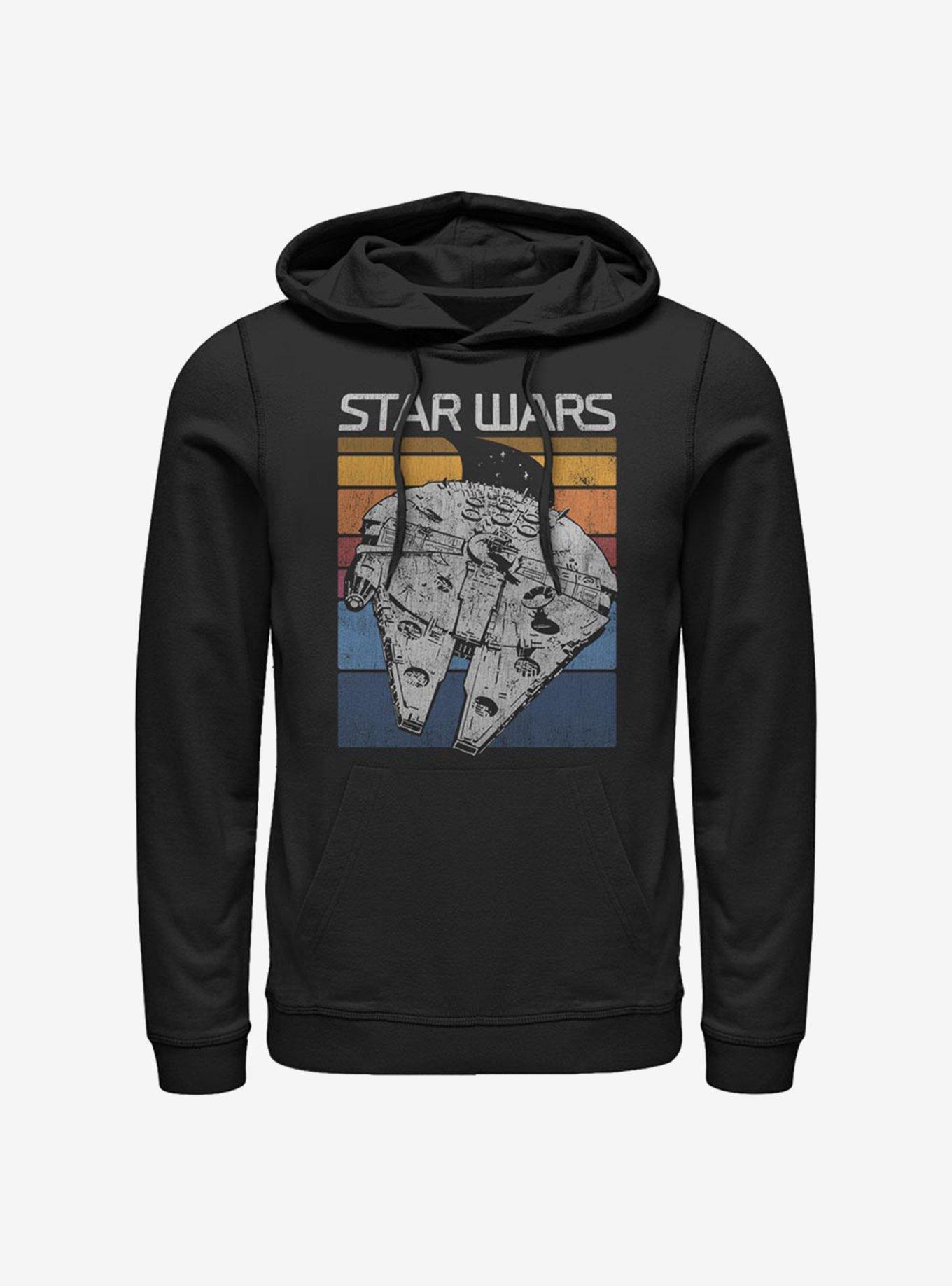 Star Wars Falcon Colors Hoodie, BLACK, hi-res