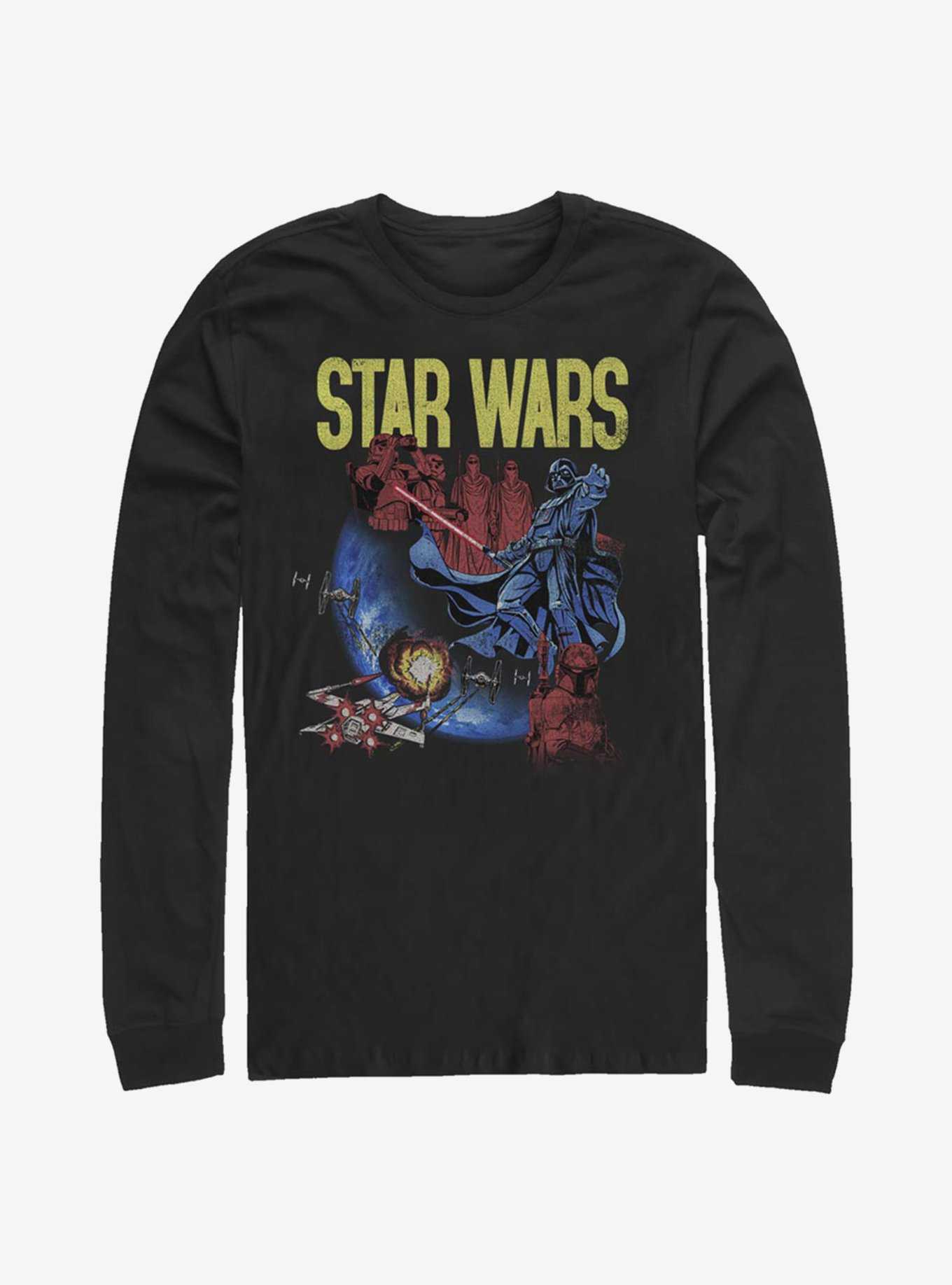 Star Wars Darth Vader Space Long-Sleeve T-Shirt, , hi-res