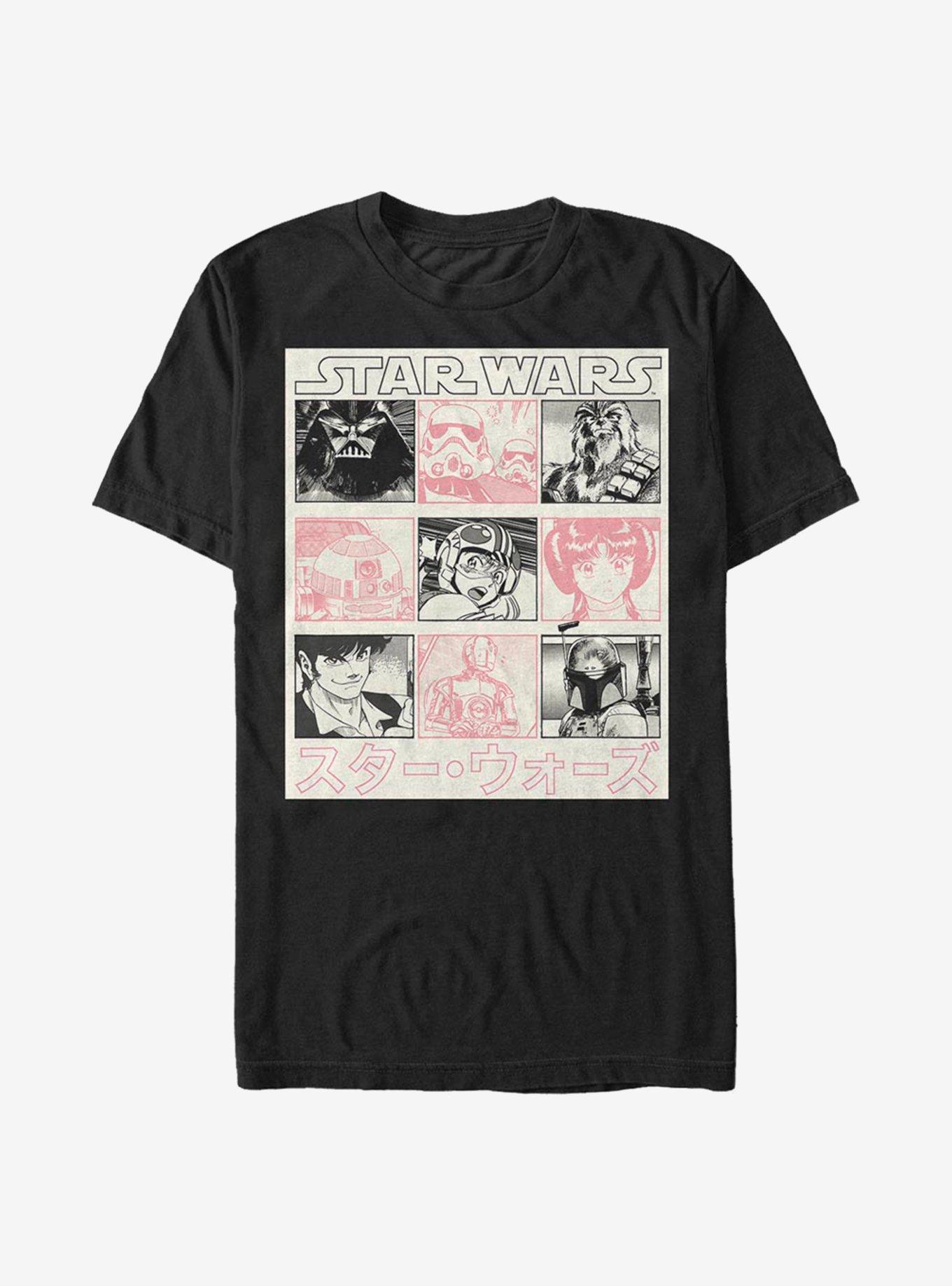 Star Wars Manga Strip T-Shirt, BLACK, hi-res