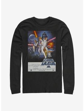 Star Wars Episode IV A New Hope La Guerra De Las Galaxias Poster Long-Sleeve T-Shirt, , hi-res