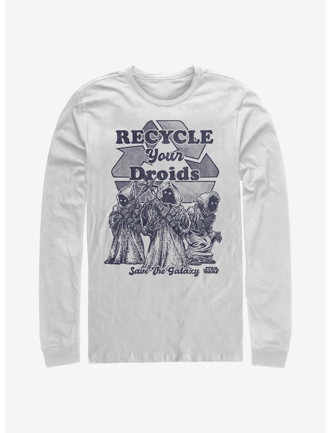 Star Wars Recycle Your Droids Long-Sleeve T-Shirt, WHITE, hi-res