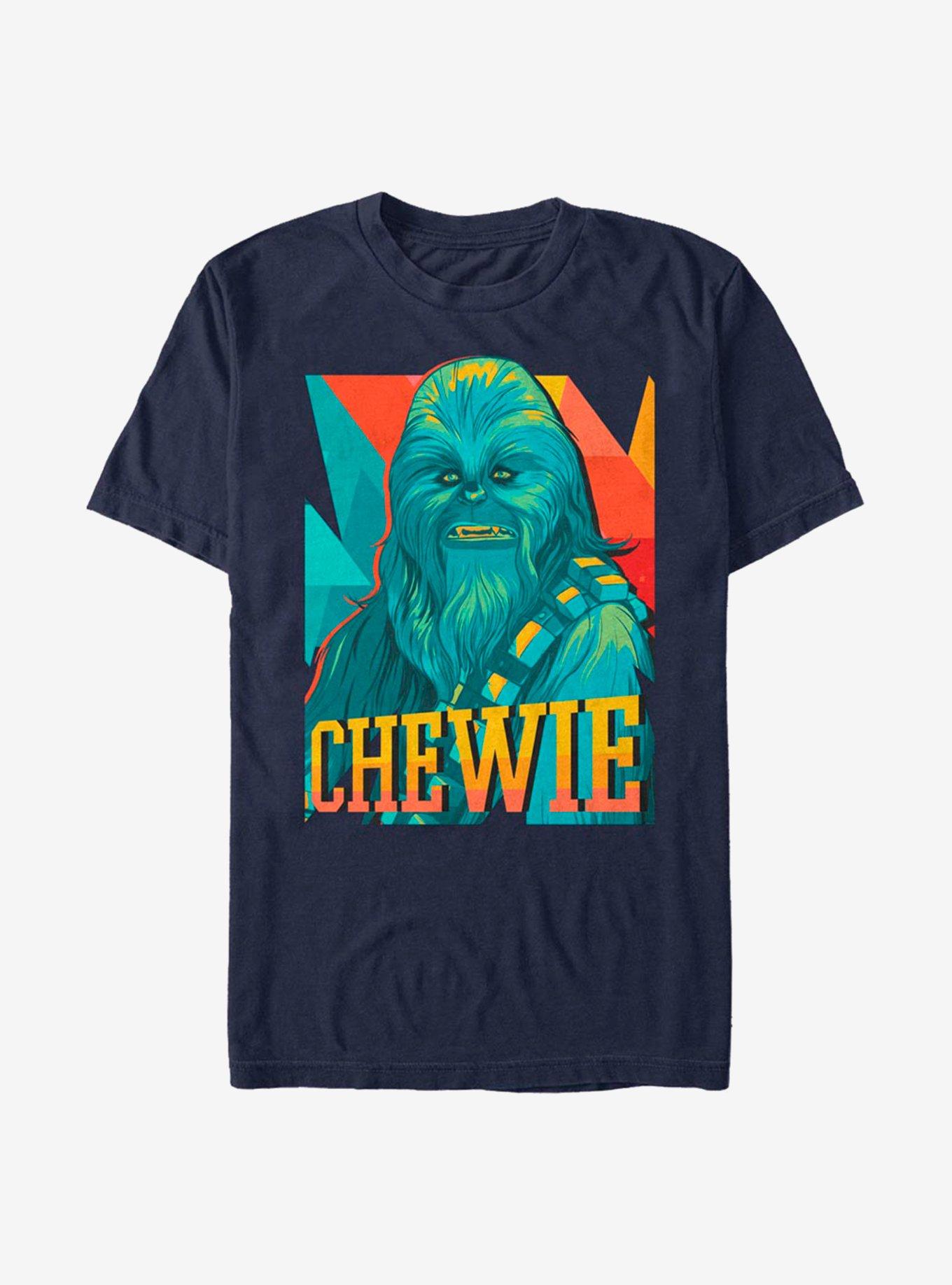 Star Wars Chewie Art T-Shirt, NAVY, hi-res