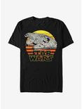 Star Wars Falcon Sunset T-Shirt, BLACK, hi-res