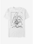 Star Wars Vader Line T-Shirt, WHITE, hi-res