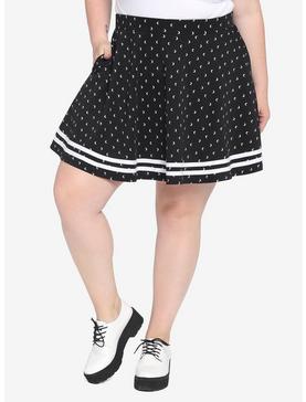 Black & White Moon Skirt Plus Size, , hi-res