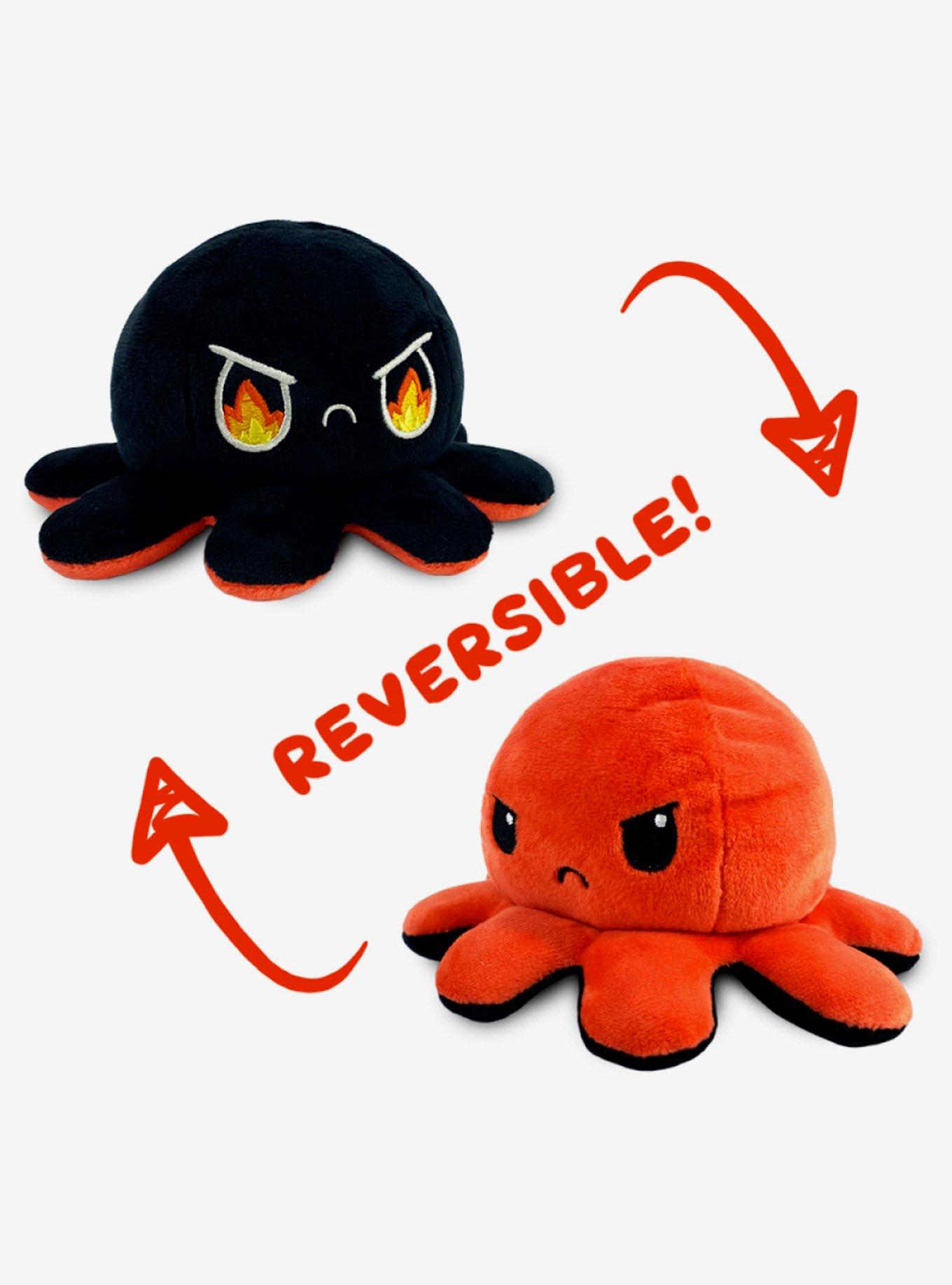 Chibipuff Octopus Reversible Red Black Plush Hot Topic