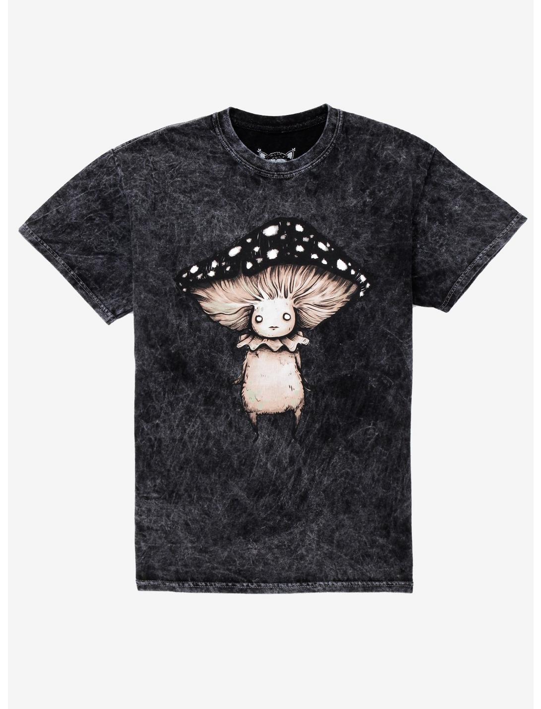 Mushroom Creature Dark Wash T-Shirt By Guild of Calamity, MULTI, hi-res