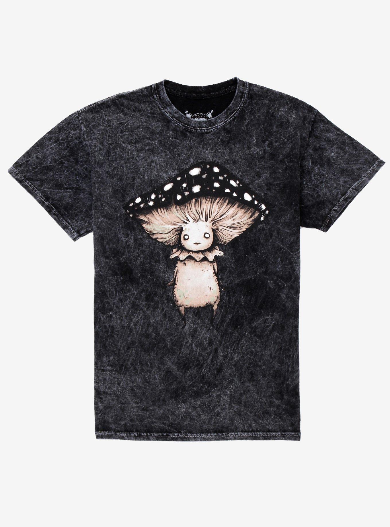 Mushroom Creature Dark Wash T-Shirt By Guild of Calamity, MULTI, hi-res