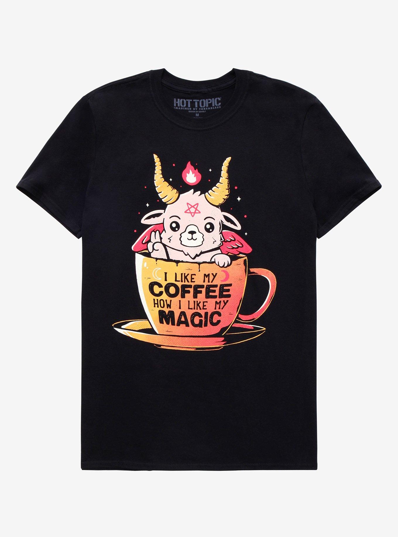 I Like My Coffee How I Like My Magic T-Shirt By Eduely, MULTI, hi-res