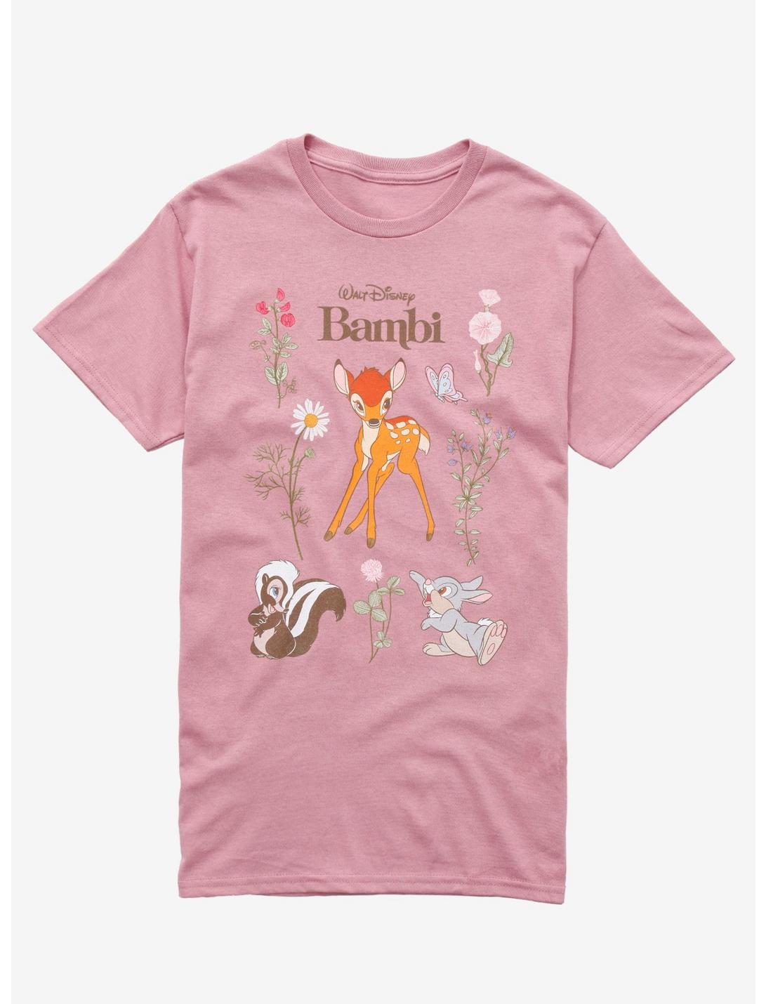 Disney Bambi Floral Boyfriend Fit Girls T-Shirt, MULTI, hi-res