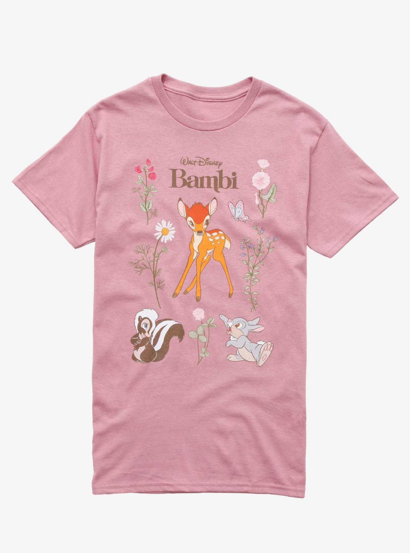 Disney Bambi Floral Boyfriend Fit Girls T-Shirt, , hi-res