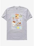 The Legend of Korra Snacks T-Shirt - BoxLunch Exclusive, HEATHER GREY, hi-res