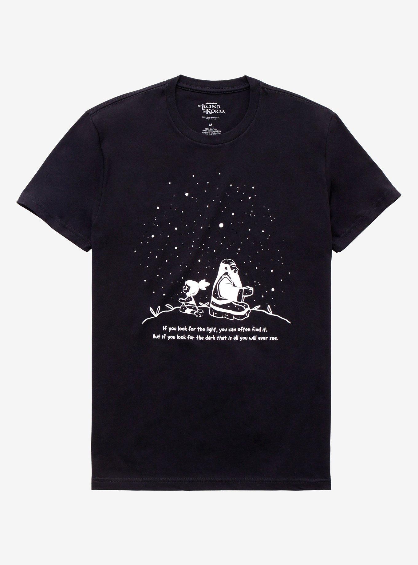 The Legend of Korra Look For the Light Quote T-Shirt - BoxLunch Exclusive, BLACK, hi-res