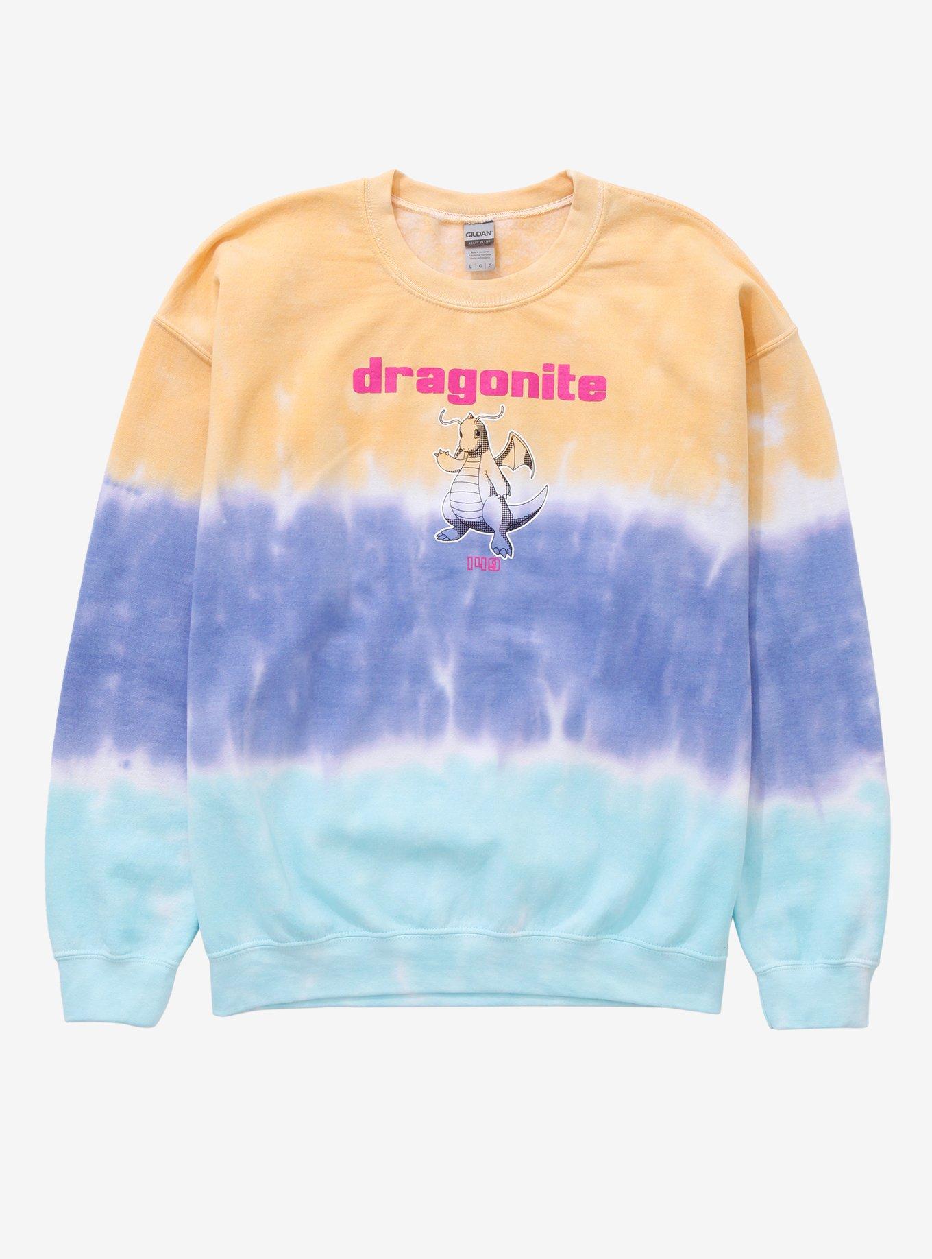 Pok&eacute;mon Dragonite Dip-Dye Crewneck - BoxLunch Exclusive, MULTI, hi-res