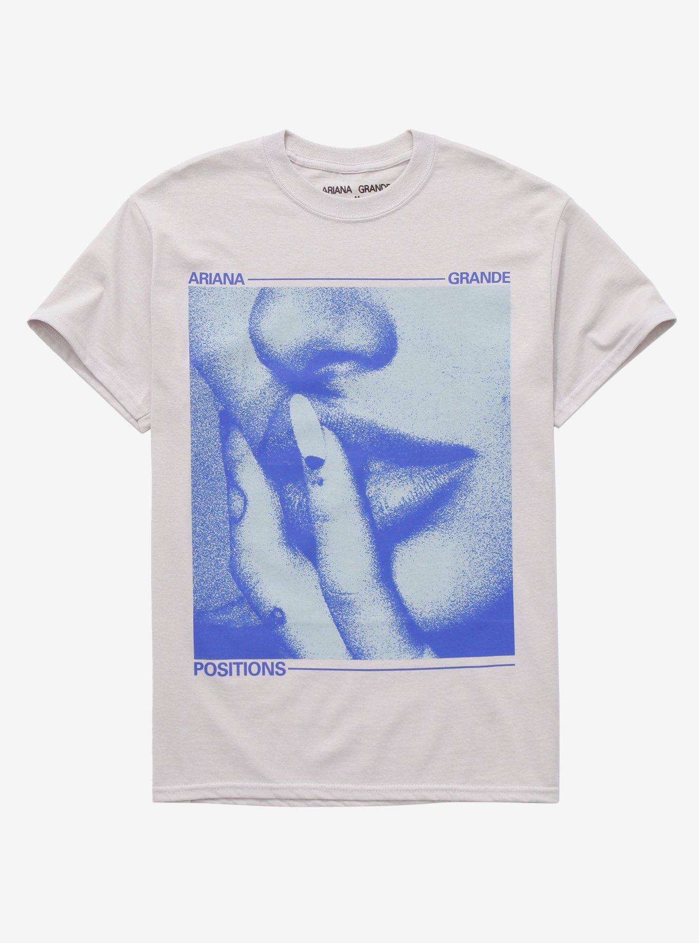 Ariana Grande Positions Lips T-Shirt, GREY, hi-res