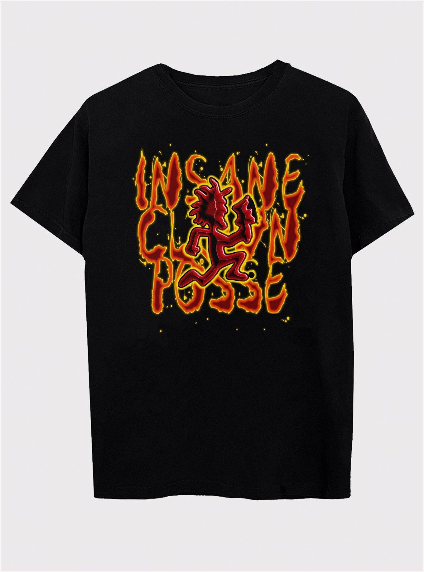 Insane Clown Posses Flame Logo T-Shirt, BLACK, hi-res