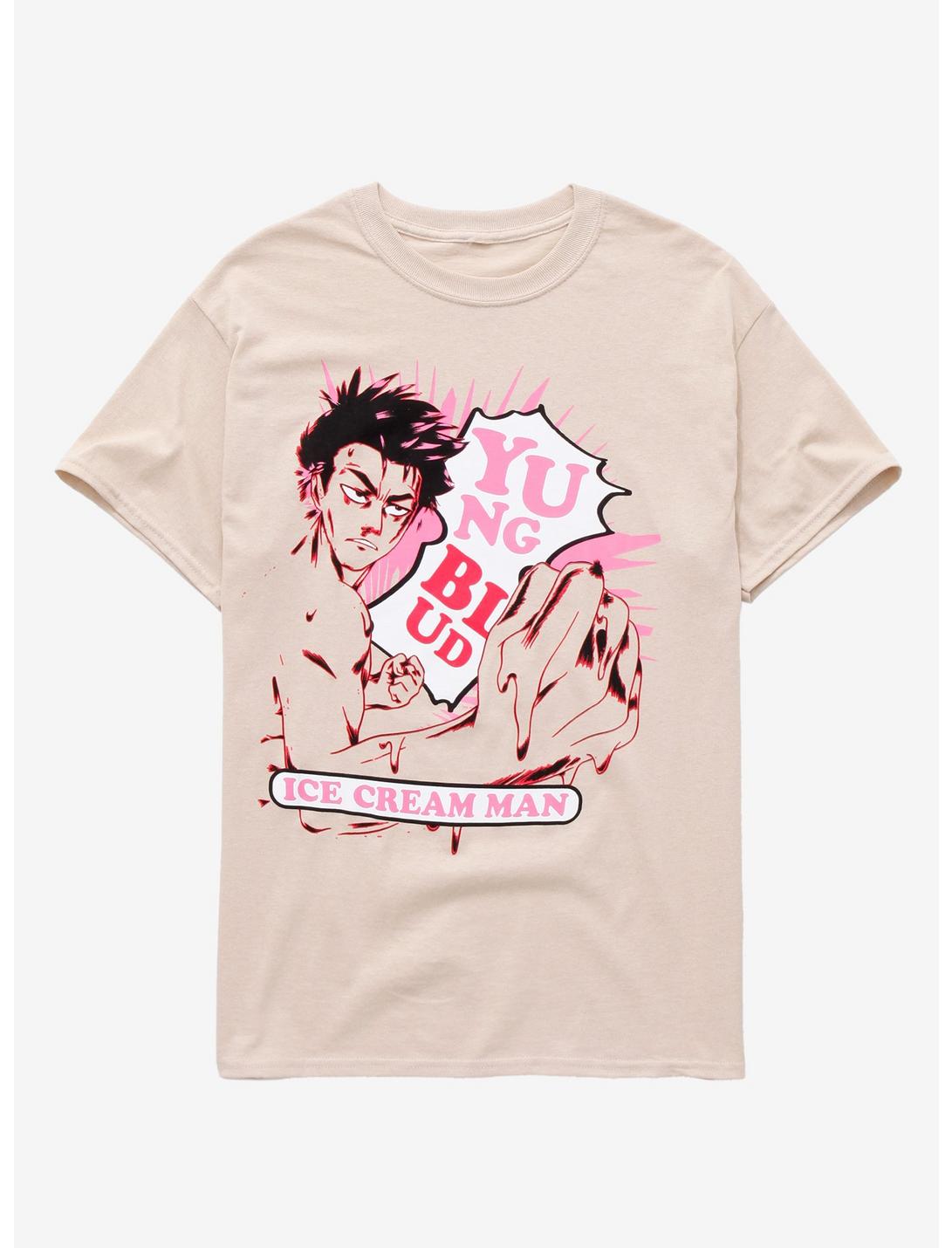 Yungblud Anime Ice Cream Man T-Shirt, TAN/BEIGE, hi-res