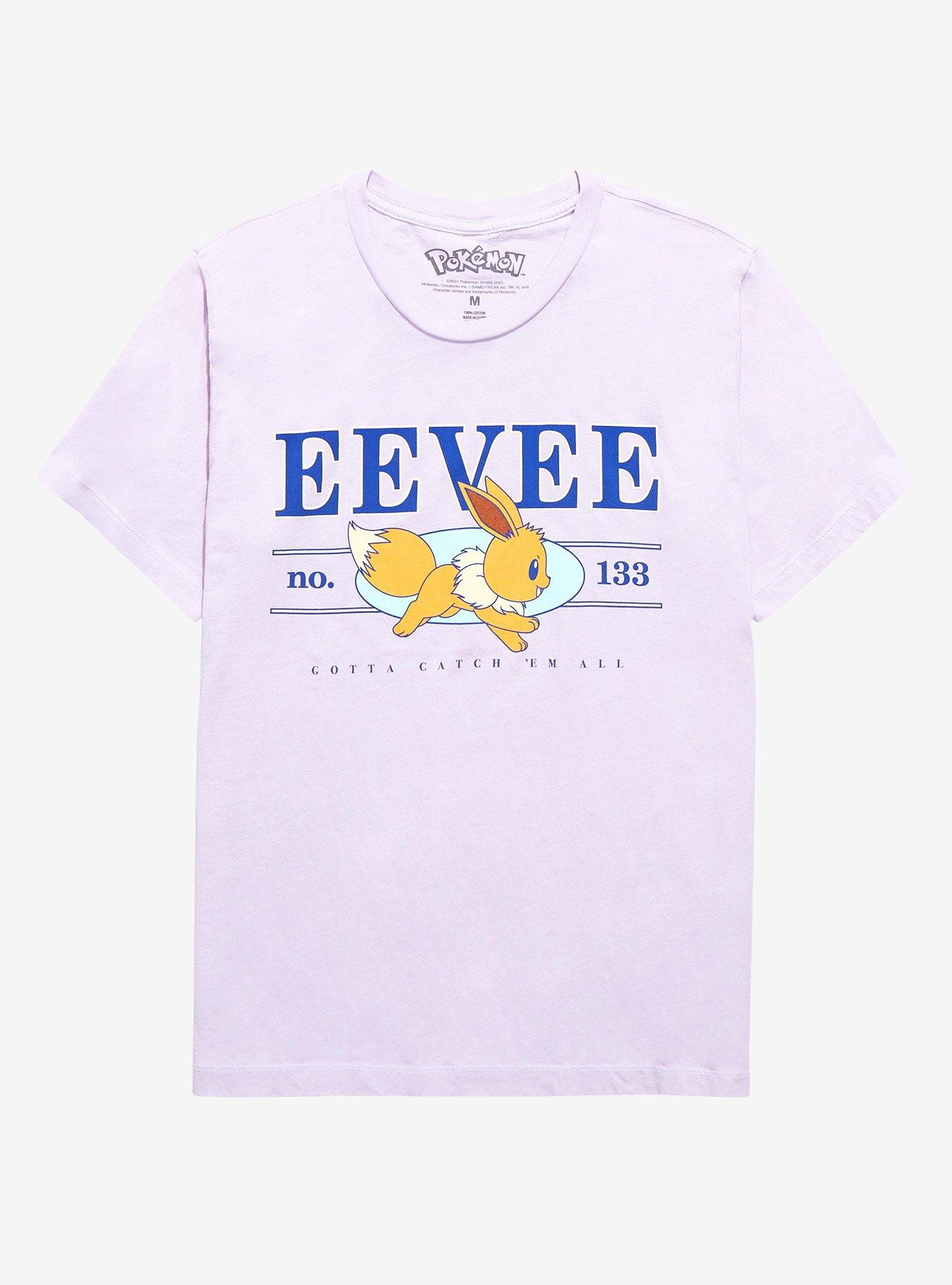 Pok&eacute;mon Eevee Athletics Women's T-Shirt - BoxLunch Exclusive, LILAC, hi-res
