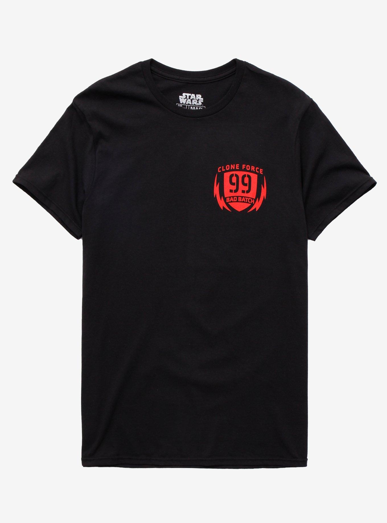 Star Wars Bad Batch Clone Force 99 T-Shirt, BLACK, hi-res