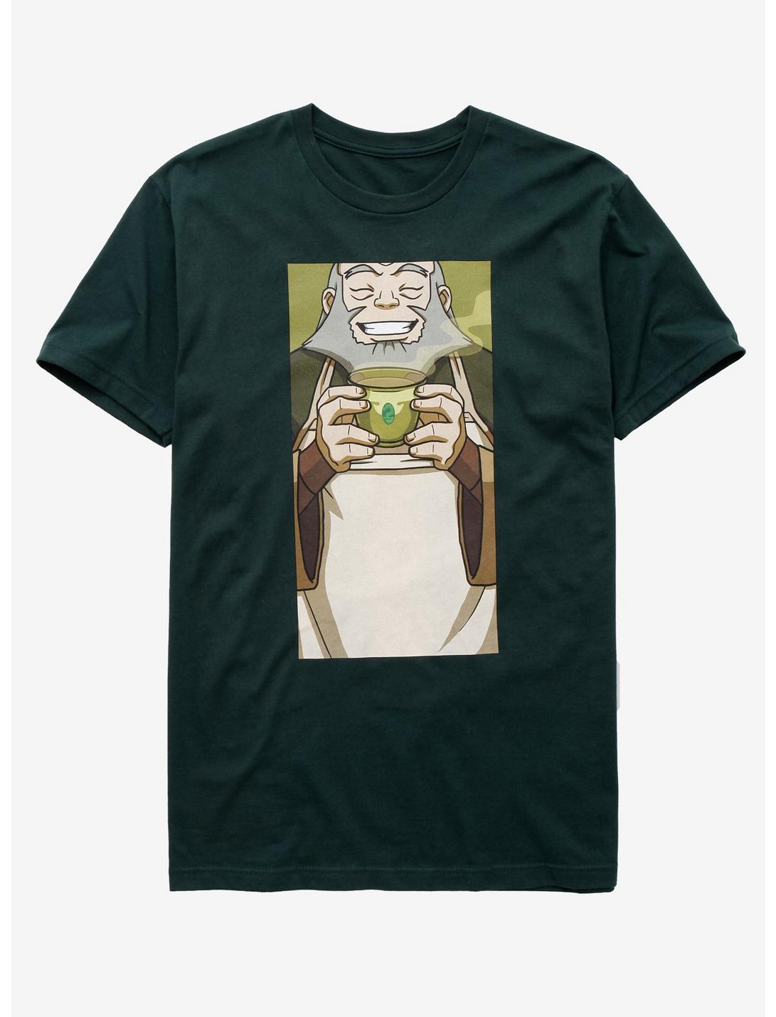 Avatar: The Last Airbender Uncle Iroh with Tea T-Shirt - BoxLunch Exclusive, GREEN, hi-res